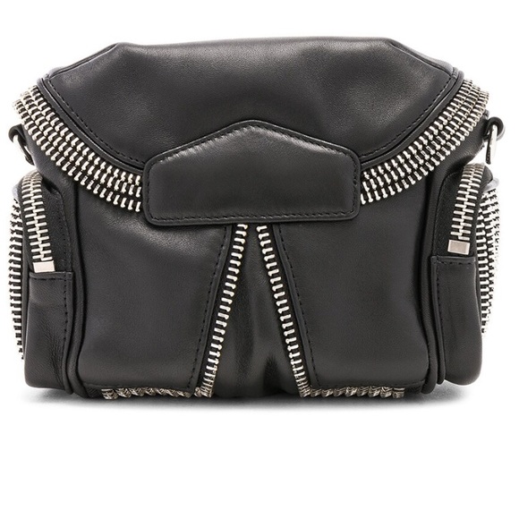 Black Leather Crossbody Bag - Picture 2 of 15